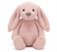 Uzun Kulaklı Pembe Peluş Tavşan 