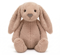 Uzun Kulaklı Kahverengi Peluş Tavşan