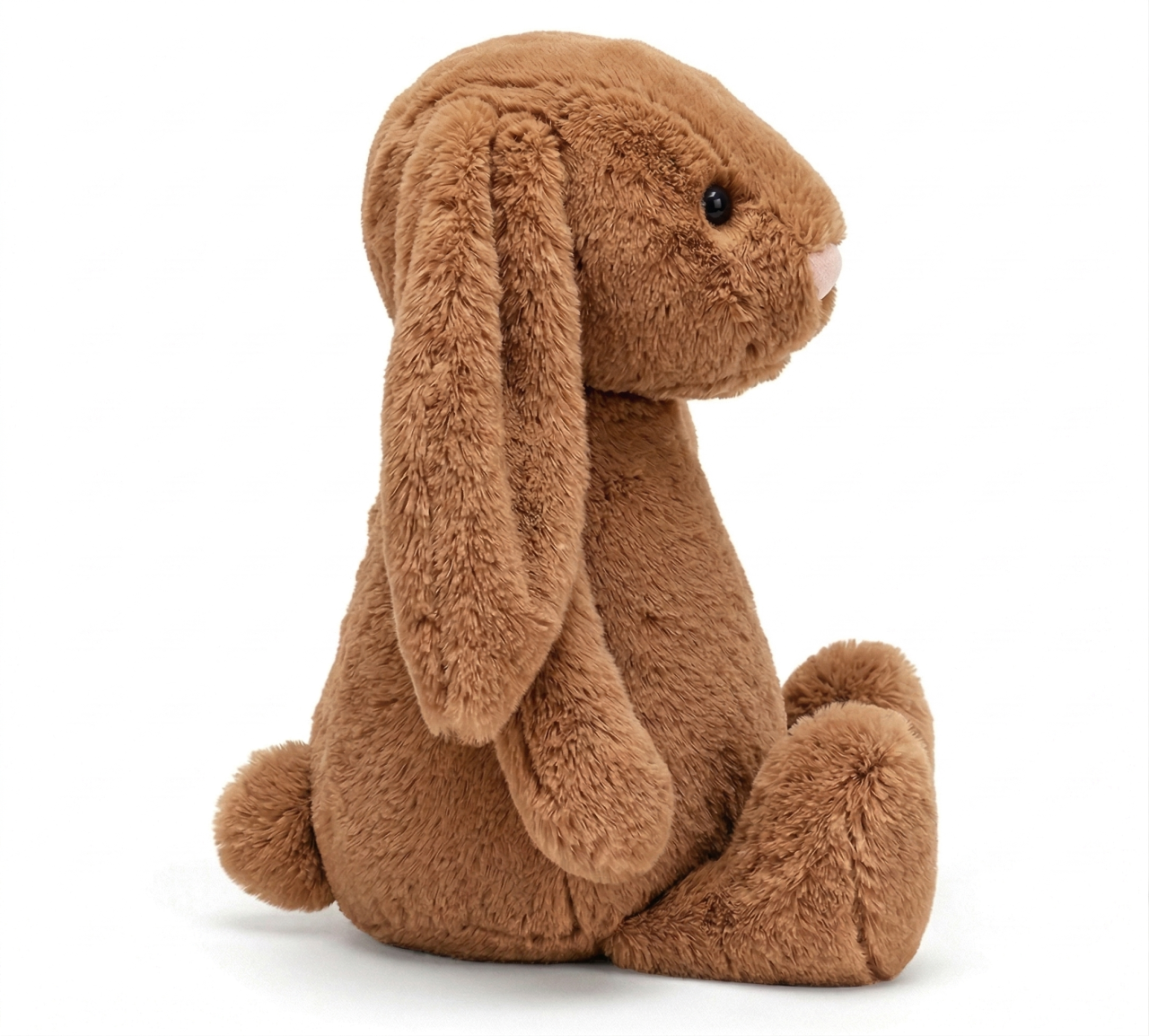 Uzun Kulaklı Koyu Kahverengi Peluş Tavşan