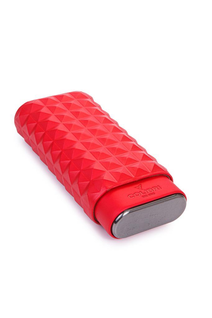Colibri Quasar Kırmızı Üçlü Deri Puro Kılıfı