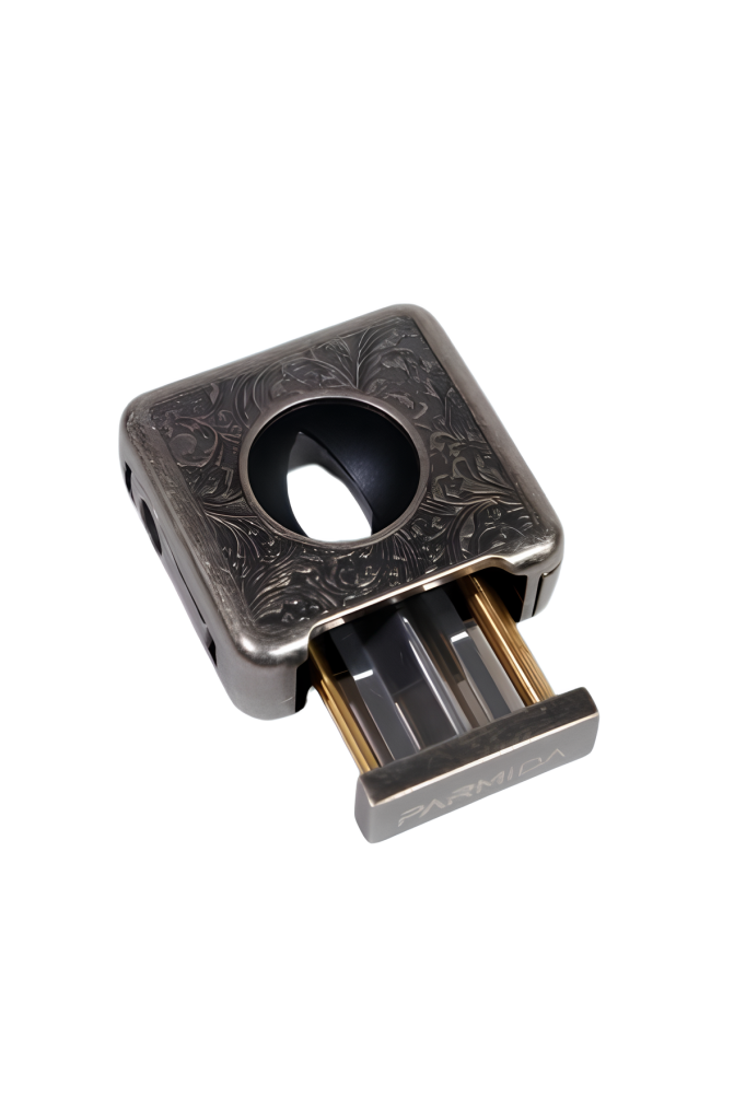 Parmida Gümüş İşlemeli V-Cut Puro Makası Kesici