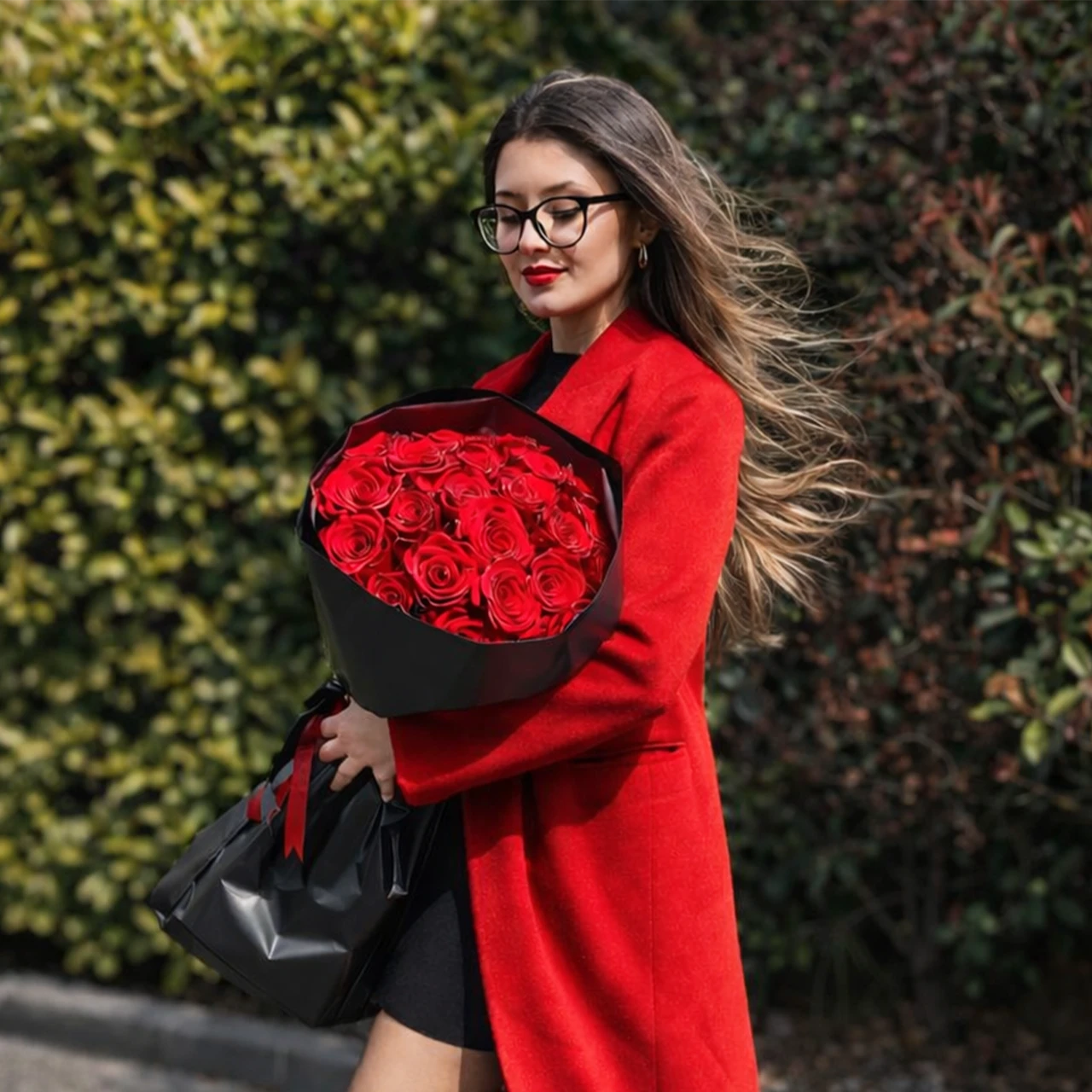 Premium 21 Kırmızı Gül Buketi